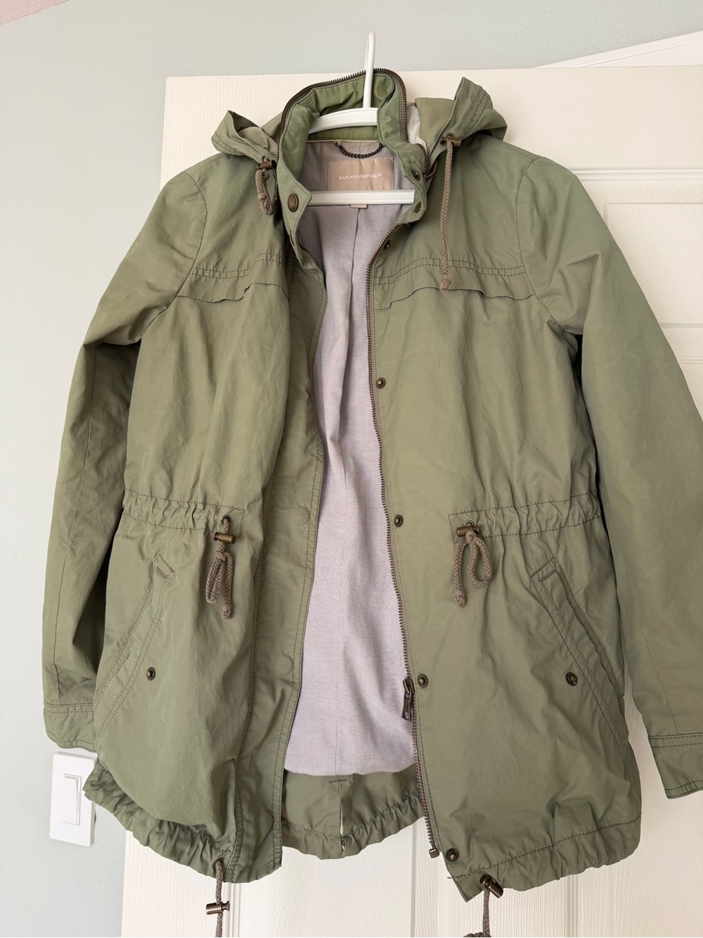 Banana Republic Olive Hooded Jacket